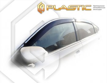 1 839 р. Дефлектора окон CA-Plastic  Toyota Avalon  4 (2012-2018) Правый руль, рестайлинг правый руль (Classic полупрозрачный, Без хром. молдинга)  с доставкой в г. Санкт‑Петербург. Увеличить фотографию 1