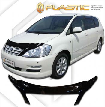 2 459 р. Дефлектор капота (exclusive) CA-Plastic Toyota Ipsum ACM20 рестайлинг (2003-2009) (Classic чёрный, Без надписи)  с доставкой в г. Санкт‑Петербург. Увеличить фотографию 1