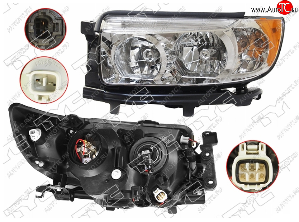 13 699 р. Левая фара (Евросвет) TYC  Subaru Forester  SG (2005-2008) рестайлинг  с доставкой в г. Санкт‑Петербург