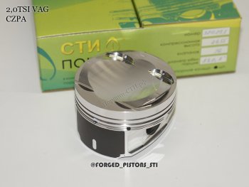 20 999 р. Поршни (VolksWagen 2,0 CZPA под палец 23/51мм кольца 1,2/1,5/2,0) СТИ  Audi A3 (8VS седан,  8VA хэтчбэк 5 дв.,  8V1,  8Y седан,  8Y хэтчбэк 5 дв.), Q2 (GA), Seat Ateca 5FP, Skoda Ateca (5FP), Volkswagen Passat (B8,  B8.5), T-Roc (универсал), Tiguan (Mk2) (диаметр поршня: 82.5 мм)  с доставкой в г. Санкт‑Петербург. Увеличить фотографию 2