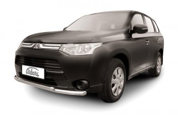 19 999 р. Защита переднего бампера двойная (диаметр 57+42 мм) Arbori  Mitsubishi Outlander  GF (2012-2014) дорестайлинг  с доставкой в г. Санкт‑Петербург. Увеличить фотографию 1