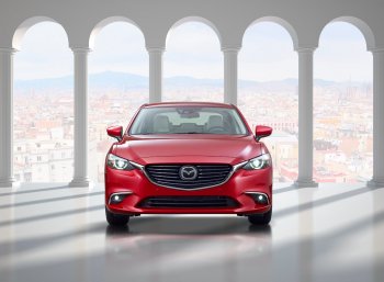 12 999 р. Капот BodyParts Mazda 6 GJ 1-ый рестайлинг седан (2015-2018) (Неокрашенный)  с доставкой в г. Санкт‑Петербург. Увеличить фотографию 2