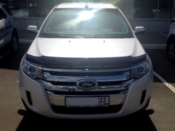 2 879 р. Дефлектор капота SIM Ford Edge U387 рестайлинг (2011-2015)  с доставкой в г. Санкт‑Петербург. Увеличить фотографию 1