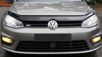 2 879 р. Дефлектор капота SIM Volkswagen Golf 7 дорестайлинг, хэтчбэк 5 дв. (2012-2017)  с доставкой в г. Санкт‑Петербург. Увеличить фотографию 1