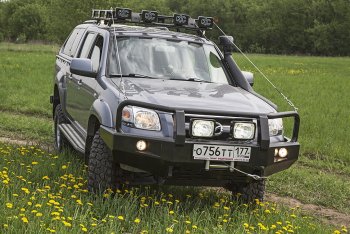 52 999 р. Бампер силовой передний РИФ Ford Ranger рестайлинг (2003-2007) (с доп. фарами и защитной дугой)  с доставкой в г. Санкт‑Петербург. Увеличить фотографию 4