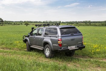 33 999 р. Бампер задний силовой РИФ Mazda BT-50 (2006-2011) (С квадратом под фаркоп)  с доставкой в г. Санкт‑Петербург. Увеличить фотографию 3