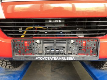 22 349 р. Площадка под лебёдку РИФ (в штатный бампер)  Toyota Fortuner  AN160 (2015-2024) дорестайлинг, рестайлинг  с доставкой в г. Санкт‑Петербург. Увеличить фотографию 4