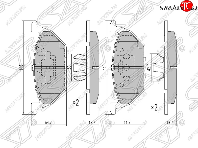 1 039 р. Колодки тормозные SAT (передние)  Audi A1 (8X1 хэтчбэк 3 дв.), A3 (8L1 хэтчбэк 3 дв.,  8LA хэтчбэк 5 дв.), Skoda Fabia (Mk1,  Mk2), Octavia (Tour A4 1U5,  Tour A4 1U2,  A5), Rapid (NH3), Roomster (5J)  с доставкой в г. Санкт‑Петербург