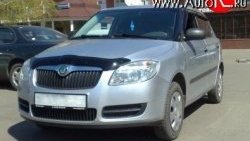 1 754 р. Дефлектор капота NovLine  Skoda Fabia  Mk2 (2007-2010) универсал дорестайлинг, хэтчбэк дорестайлинг  с доставкой в г. Санкт‑Петербург. Увеличить фотографию 1