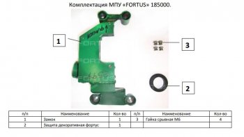 11 749 р. Замок КПП FORTUS 6MT Skoda Kodiaq NU7 дорестайлинг (2017-2021)  с доставкой в г. Санкт‑Петербург. Увеличить фотографию 3