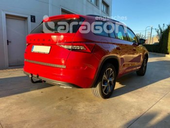 22 699 р. Фаркоп Aragon.(шар V) Skoda Kodiaq NU7 дорестайлинг (2017-2021)  с доставкой в г. Санкт‑Петербург. Увеличить фотографию 7