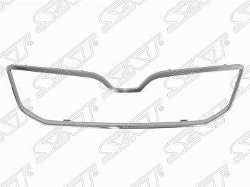 2 159 р. Молдинг решетки радиатора SAT Skoda Octavia A7 дорестайлинг лифтбэк (2012-2017)  с доставкой в г. Санкт‑Петербург. Увеличить фотографию 1