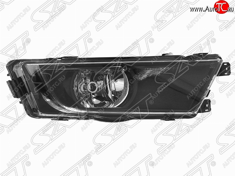 1 779 р. Правая противотуманная фара SAT (черная)  Skoda Octavia  A7 (2012-2017) дорестайлинг лифтбэк, дорестайлинг универсал  с доставкой в г. Санкт‑Петербург