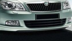 5 999 р. Накладка на передний бампер CT v2 Skoda Octavia A5 лифтбэк рестайлинг (2008-2013) (Неокрашенная)  с доставкой в г. Санкт‑Петербург. Увеличить фотографию 2