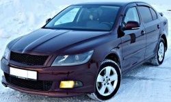 3 949 р. Накладка на передний бампер CT v3 Skoda Octavia A5 лифтбэк рестайлинг (2008-2013) (Неокрашенная)  с доставкой в г. Санкт‑Петербург. Увеличить фотографию 6