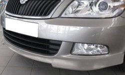 Накладка на передний бампер CT v3 Skoda Octavia A5 лифтбэк рестайлинг (2008-2013)