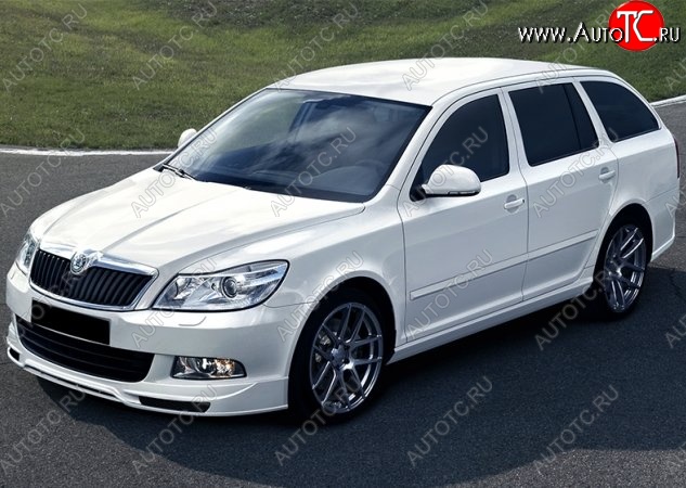 6 199 р. Накладка на передний бампер NEO Skoda Octavia A5 лифтбэк рестайлинг (2008-2013) (Неокрашенная)  с доставкой в г. Санкт‑Петербург