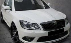 Накладка на передний бампер RS Skoda Octavia A5 лифтбэк рестайлинг (2008-2013)