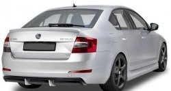 5 999 р. Накладка на задний бампер CT Skoda Octavia A7 дорестайлинг лифтбэк (2012-2017) (Неокрашенная)  с доставкой в г. Санкт‑Петербург. Увеличить фотографию 2