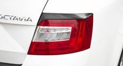 899 р. Реснички на фонари RA  Skoda Octavia  A7 (2012-2020) дорестайлинг лифтбэк, рестайлинг лифтбэк (Неокрашенные)  с доставкой в г. Санкт‑Петербург. Увеличить фотографию 1