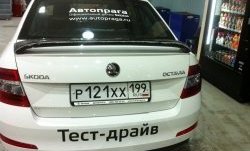 2 649 р. Спойлер LitCompany Skoda Octavia A7 дорестайлинг лифтбэк (2012-2017) (Неокрашенный)  с доставкой в г. Санкт‑Петербург. Увеличить фотографию 6