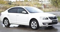 819 р. Зимняя заглушка решетки переднего бампера РА  Skoda Octavia  A7 (2012-2020)  с доставкой в г. Санкт‑Петербург. Увеличить фотографию 3