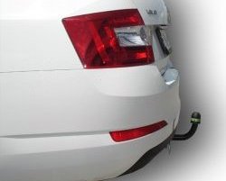 16 349 р. Фаркоп Лидер Плюс.  Skoda Octavia  A7 (2012-2020) дорестайлинг лифтбэк, рестайлинг лифтбэк (Без электропакета)  с доставкой в г. Санкт‑Петербург. Увеличить фотографию 3