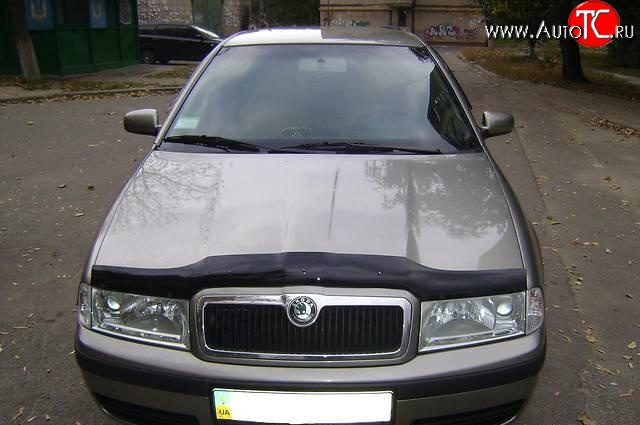 599 р. Дефлектор капота SIM Skoda Octavia Tour A4 1U5 универсал дорестайлинг (1996-2000)  с доставкой в г. Санкт‑Петербург