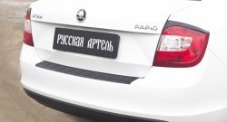 1 279 р. Защитная накладка на задний бампер RA  Skoda Rapid  NH3 (2012-2017) дорестайлинг лифтбэк  с доставкой в г. Санкт‑Петербург. Увеличить фотографию 2