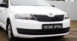 449 р. Реснички на фары RA  Skoda Rapid  NH3 (2012-2017) дорестайлинг лифтбэк (Неокрашенные)  с доставкой в г. Санкт‑Петербург. Увеличить фотографию 4