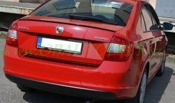 3 499 р. Лип спойлер CT Skoda Rapid NH3 дорестайлинг лифтбэк (2012-2017) (Неокрашенный)  с доставкой в г. Санкт‑Петербург. Увеличить фотографию 3