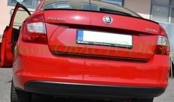 3 499 р. Лип спойлер CT Skoda Rapid NH3 дорестайлинг лифтбэк (2012-2017) (Неокрашенный)  с доставкой в г. Санкт‑Петербург. Увеличить фотографию 5