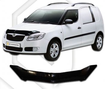 Дефлектор капота CA-Plastic Skoda Roomster 5J дорестайлинг (2006-2010)