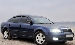 1 649 р. Реснички на фары CT Skoda Superb седан 3U дорестайлинг (2001-2006) (Неокрашенные)  с доставкой в г. Санкт‑Петербург. Увеличить фотографию 3