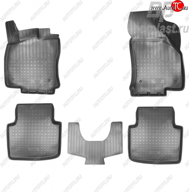 2 349 р. Комплект ковриков в салон Norplast Skoda Superb B8 (3V5) универсал рестайлинг (2019-2024)  с доставкой в г. Санкт‑Петербург