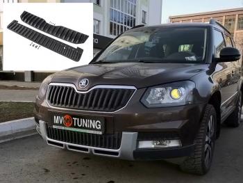 2 999 р. Заглушка решетки радиатора (верхняя, OUTDOOR) MV-Tuning Skoda Yeti (2013-2018) (Текстурная поверхность)  с доставкой в г. Санкт‑Петербург. Увеличить фотографию 1