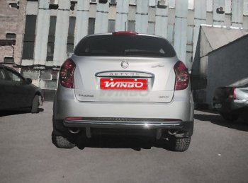 5 499 р. Защита заднего бампера WINBO (Ø60 мм, нержавейка) SSANGYONG Actyon рестайлинг (2013-2021)  с доставкой в г. Санкт‑Петербург. Увеличить фотографию 2