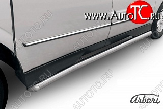 12 869 р. Защита порогов Arbori  SSANGYONG Actyon Sport (2012-2024)  с доставкой в г. Санкт‑Петербург