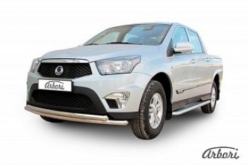 13 949 р. Обвес переднего бампера Arbori SSANGYONG Actyon Sport (2012-2024)  с доставкой в г. Санкт‑Петербург. Увеличить фотографию 1