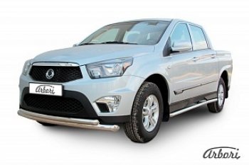 14 579 р. Обвес переднего бампера Arbori SSANGYONG Actyon Sport (2012-2024)  с доставкой в г. Санкт‑Петербург. Увеличить фотографию 1