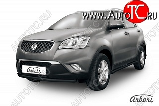 6 119 р. Защита переднего бампера Arbori SSANGYONG Actyon дорестайлинг (2010-2013)  с доставкой в г. Санкт‑Петербург