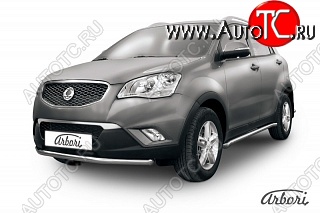 11 609 р. Защита переднего бампера Arbori SSANGYONG Actyon дорестайлинг (2010-2013)  с доставкой в г. Санкт‑Петербург