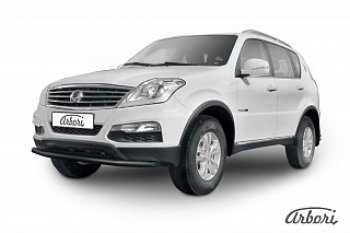 5 849 р. Защита переднего бампера Arbori SSANGYONG Rexton Y290 (2012-2017)  с доставкой в г. Санкт‑Петербург. Увеличить фотографию 1