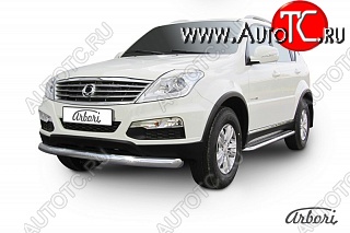 12 689 р. Обвес переднего бампера Arbori SSANGYONG Rexton Y290 (2012-2017)  с доставкой в г. Санкт‑Петербург