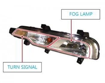 9 449 р. Левая противотуманная фара SSANGYONG SSANGYONG Rexton Y290 (2012-2017)  с доставкой в г. Санкт‑Петербург. Увеличить фотографию 6