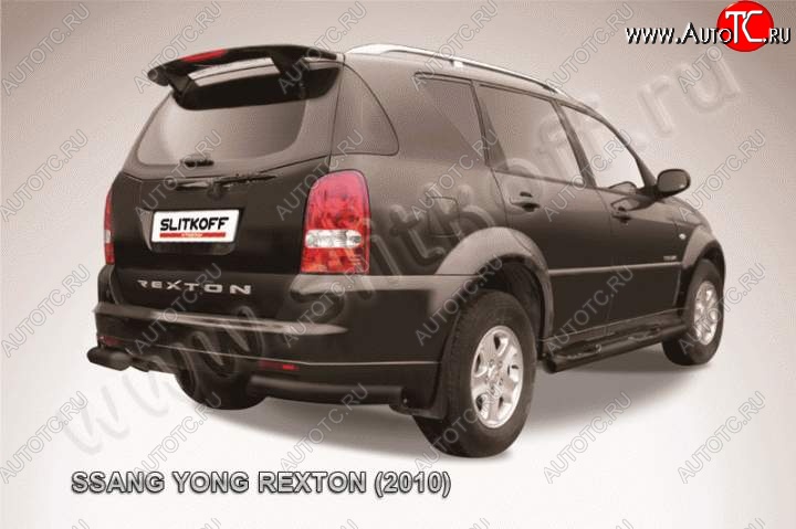 5 999 р. Уголки d76  SSANGYONG Rexton  Y250 (2006-2012) 1-ый рестайлинг (Цвет: серебристый)  с доставкой в г. Санкт‑Петербург