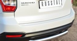 15 399 р. Одинарная защита заднего бампера из трубы диаметром 76 мм Russtal Subaru Forester SJ дорестайлинг (2012-2016)  с доставкой в г. Санкт‑Петербург. Увеличить фотографию 2