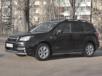 16 699 р. Защита переднего бампера Russtal d63 секции-d42 дуга Subaru Forester SJ рестайлинг (2016-2019)  с доставкой в г. Санкт‑Петербург. Увеличить фотографию 3