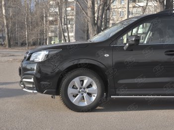 16 699 р. Защита переднего бампера Russtal d63 секции-d42 дуга Subaru Forester SJ рестайлинг (2016-2019)  с доставкой в г. Санкт‑Петербург. Увеличить фотографию 4