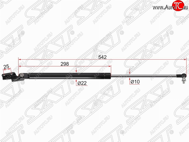 799 р. Правый газовый упор крышки багажника SAT  Subaru Forester ( SH,  SJ) (2008-2019) дорестайлинг, рестайлинг  с доставкой в г. Санкт‑Петербург